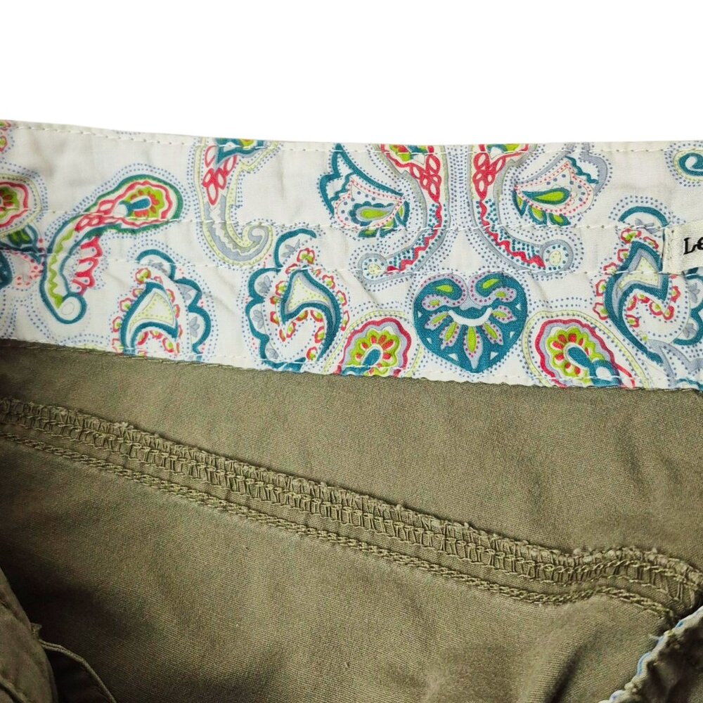 Vintage Lee Just Below The Waist Light Green Capri Pants, Stretch, Women's 10M - Picture 5 of 11